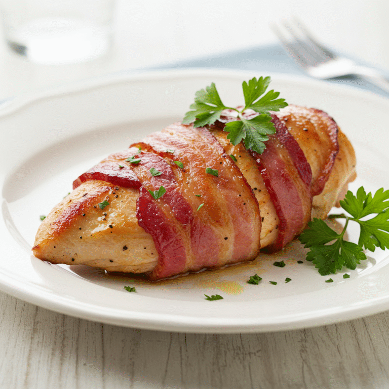 smoked bacon wrapped chicken breast